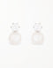 Pearlescent Elegance Studs with Freshwater Pearls & CZ